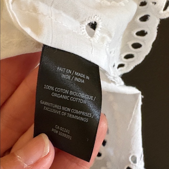 ICON White Eyelet Button-Down Shirt - Picture 5 of 6